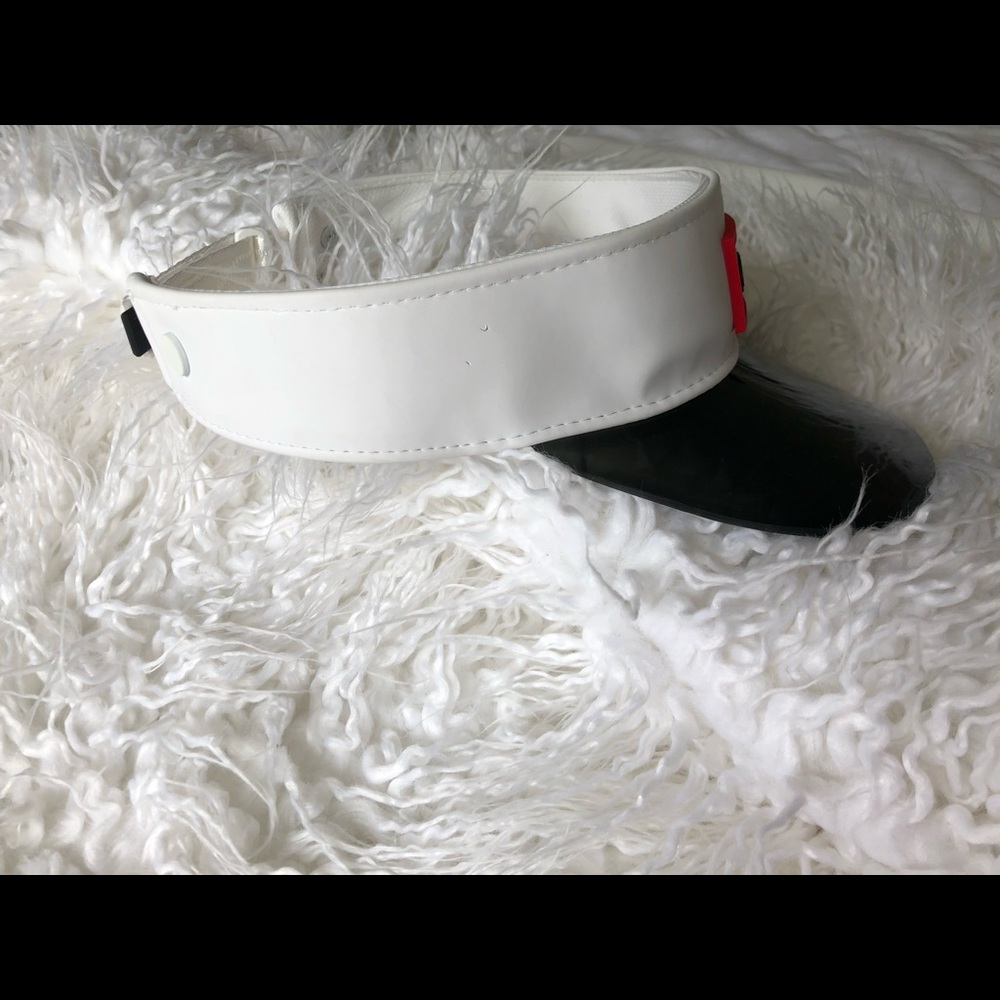 Hunter Sun Visor Hat White With Translucent Bill - image 7